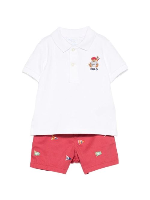 Completo polo RALPH LAUREN | 320B14065001BIANCO ROSSO